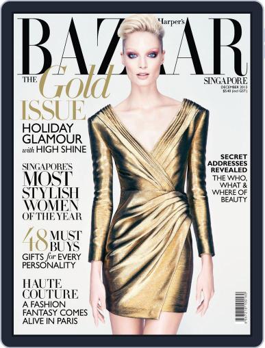 Harper's Bazaar Singapore November 20th, 2013 Digital Back Issue Cover