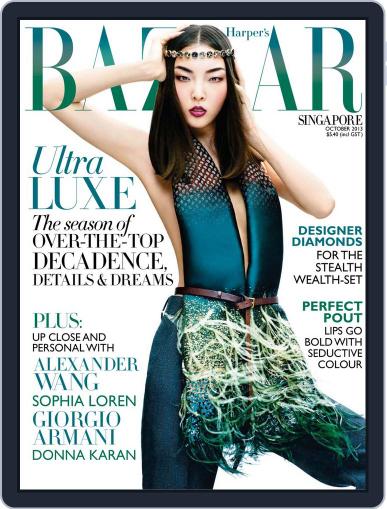 Harper's Bazaar Singapore September 23rd, 2013 Digital Back Issue Cover