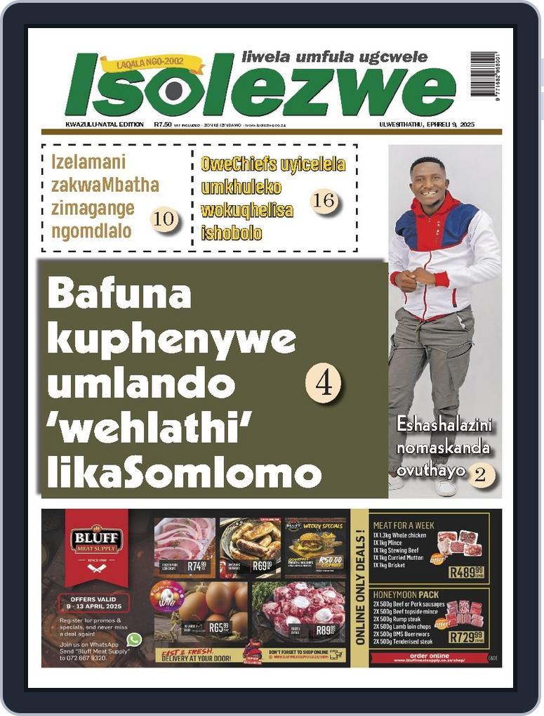 Isolezwe April 9th, 2025 Digital Back Issue Cover