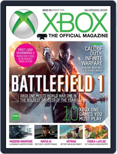 Official Xbox (Digital) August 1st, 2016 Issue Cover