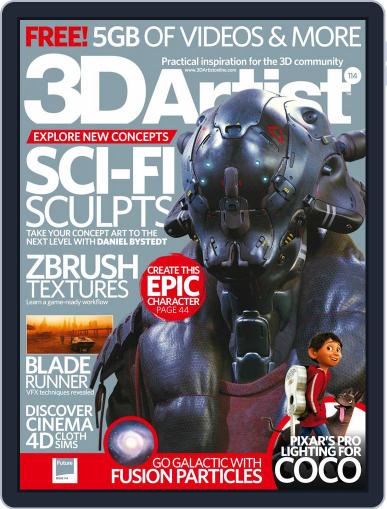 3D Artist February 1st, 2018 Digital Back Issue Cover