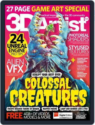 3D Artist September 1st, 2017 Digital Back Issue Cover