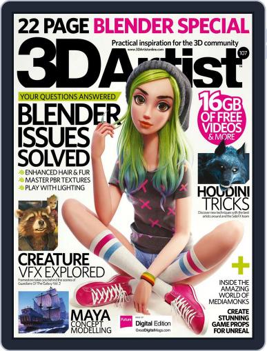 3D Artist August 1st, 2017 Digital Back Issue Cover