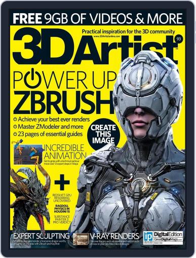 3D Artist April 20th, 2016 Digital Back Issue Cover