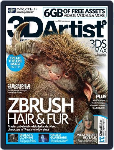 3D Artist October 31st, 2015 Digital Back Issue Cover
