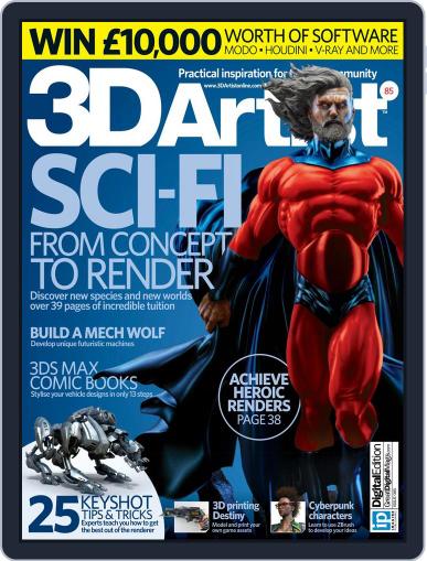 3D Artist October 1st, 2015 Digital Back Issue Cover