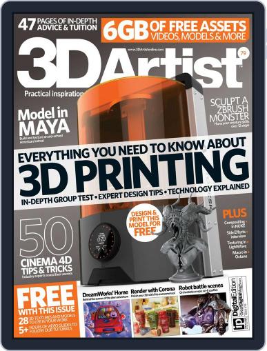 3D Artist March 26th, 2015 Digital Back Issue Cover