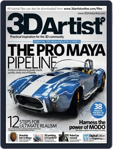 3D Artist February 4th, 2014 Digital Back Issue Cover