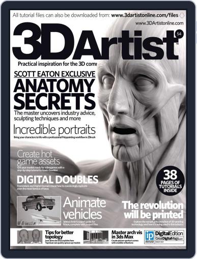 3D Artist April 23rd, 2013 Digital Back Issue Cover