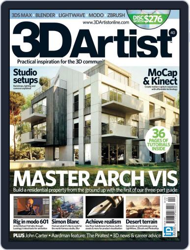 3D Artist March 27th, 2012 Digital Back Issue Cover