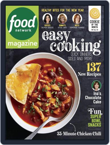 Food Network January 1st, 2019 Digital Back Issue Cover