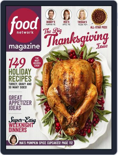 Food Network November 1st, 2017 Digital Back Issue Cover