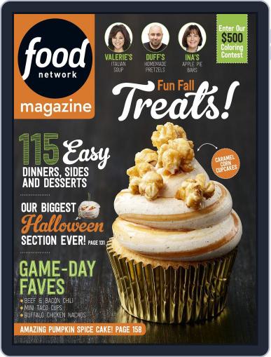 Food Network October 1st, 2017 Digital Back Issue Cover