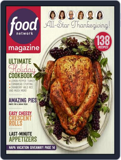 Food Network November 1st, 2015 Digital Back Issue Cover