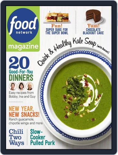 Food Network January 1st, 2015 Digital Back Issue Cover