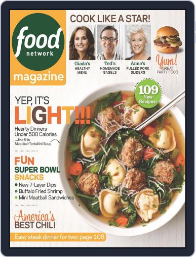 Food Network January 1st, 2014 Digital Back Issue Cover