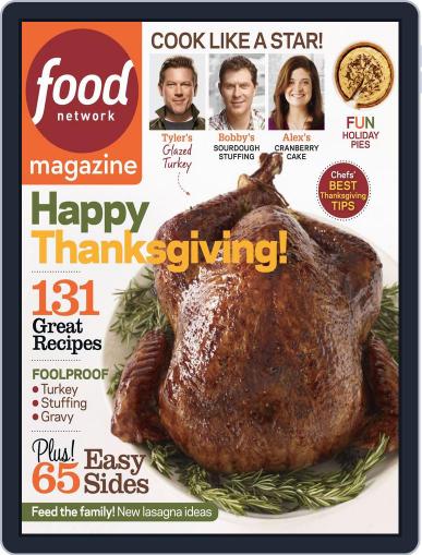 Food Network November 1st, 2013 Digital Back Issue Cover