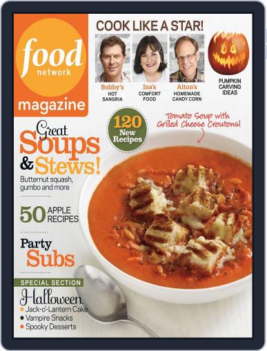 Food Network September 7th, 2012 Digital Back Issue Cover