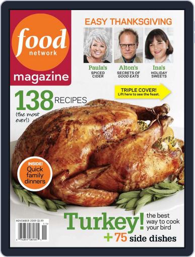 Food Network November 11th, 2009 Digital Back Issue Cover