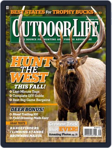 Outdoor Life August 8th, 2009 Digital Back Issue Cover