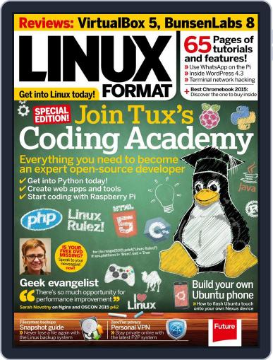 Linux Format September 1st, 2015 Digital Back Issue Cover
