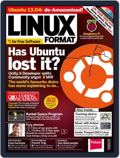 Linux Format May 22nd, 2013 Digital Back Issue Cover