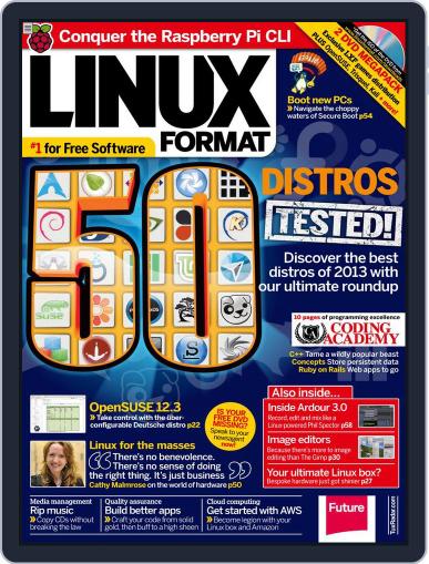 Linux Format April 23rd, 2013 Digital Back Issue Cover