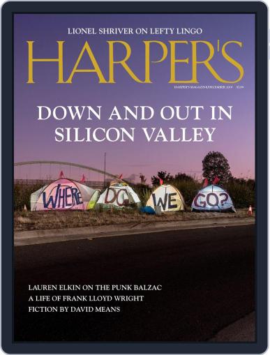 Harper's December 1st, 2019 Digital Back Issue Cover