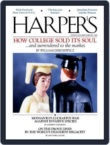 Harper's August 25th, 2015 Digital Back Issue Cover