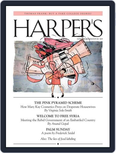 Harper's July 24th, 2012 Digital Back Issue Cover