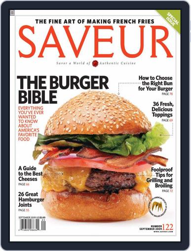 Saveur July 25th, 2009 Digital Back Issue Cover