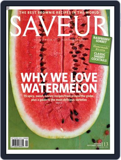 Saveur July 26th, 2008 Digital Back Issue Cover