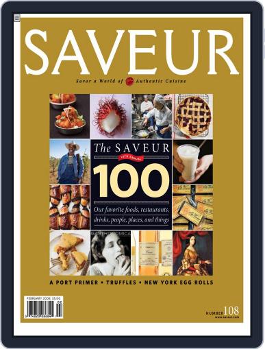 Saveur December 29th, 2007 Digital Back Issue Cover