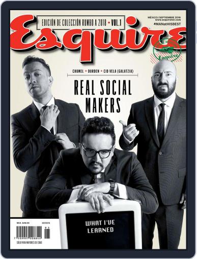 Esquire México September 1st, 2016 Digital Back Issue Cover