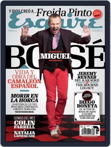 Esquire México August 9th, 2012 Digital Back Issue Cover