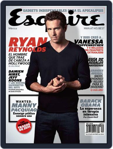 Esquire México December 12th, 2011 Digital Back Issue Cover