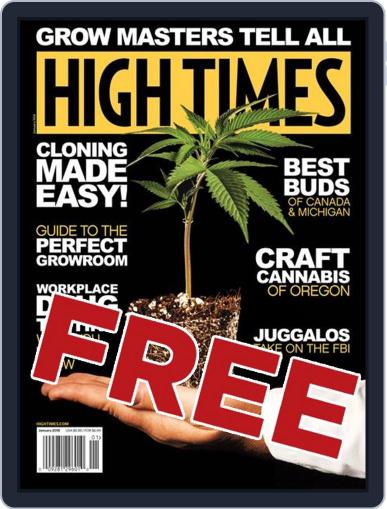 High Times January 1st, 2018 Digital Back Issue Cover