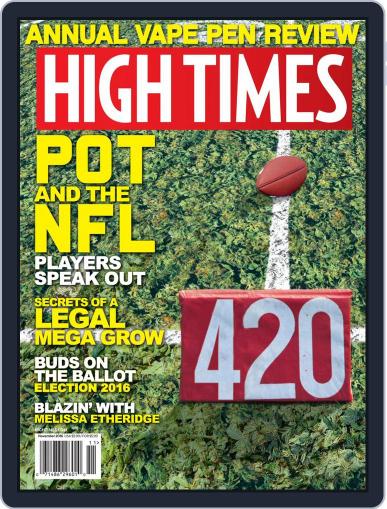 High Times November 1st, 2016 Digital Back Issue Cover