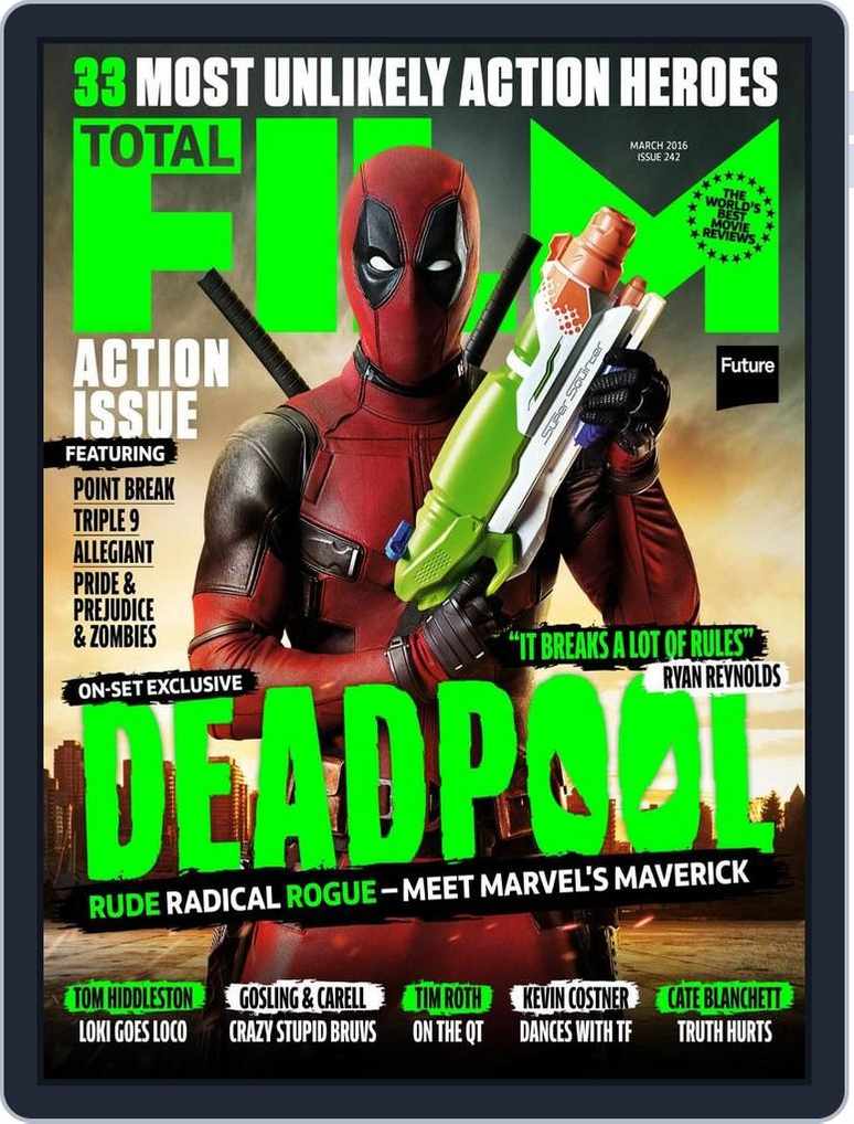 Movie Poster 2016 Marvels Deadpool Ryan Reynolds Full Color French (3  Sizes)