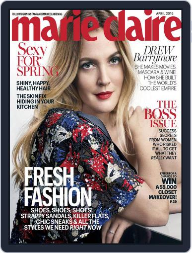 Marie Claire April 1st, 2016 Digital Back Issue Cover