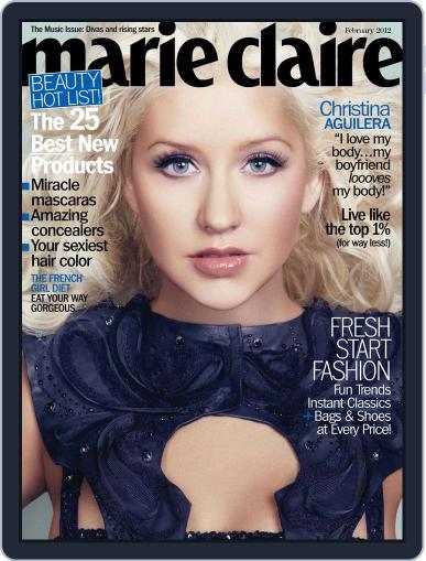 Marie Claire January 17th, 2012 Digital Back Issue Cover