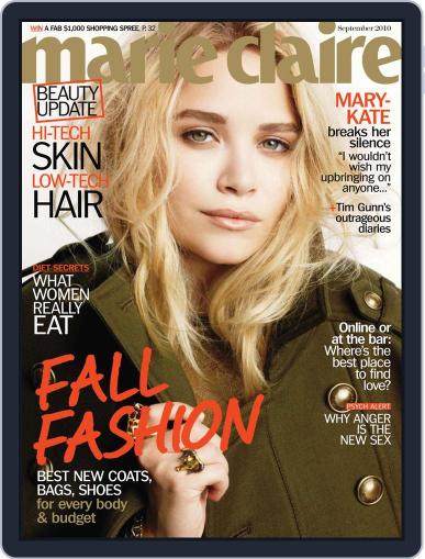 Marie Claire August 10th, 2010 Digital Back Issue Cover
