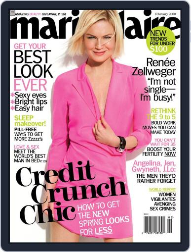 Marie Claire January 16th, 2009 Digital Back Issue Cover