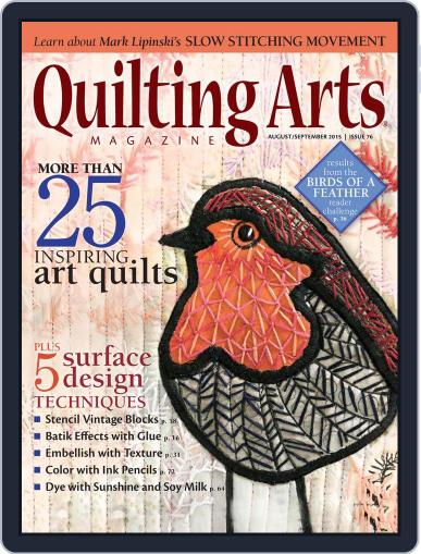 Quilting Arts August 1st, 2015 Digital Back Issue Cover