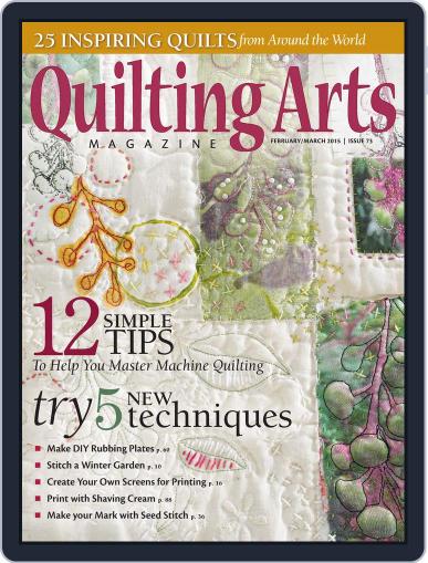 Quilting Arts January 14th, 2015 Digital Back Issue Cover