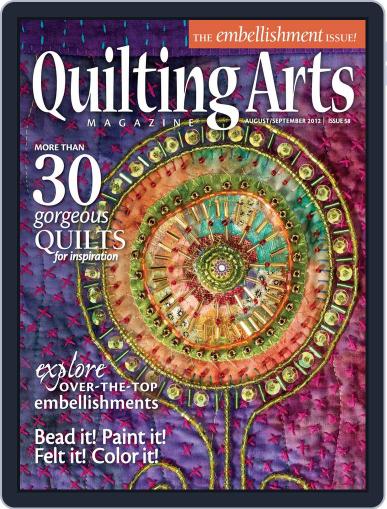 Quilting Arts July 25th, 2012 Digital Back Issue Cover