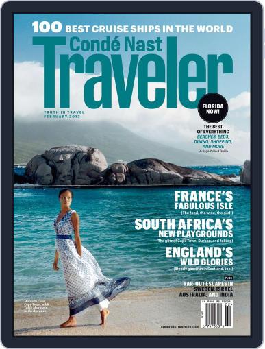 Conde Nast Traveler January 22nd, 2013 Digital Back Issue Cover