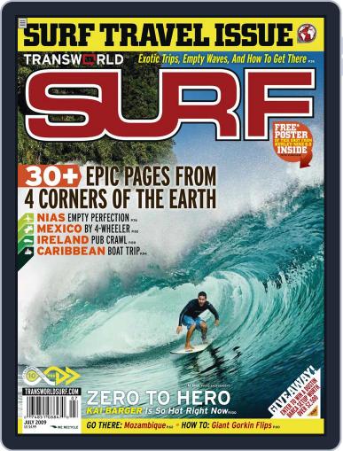 Transworld Surf July 1st, 2009 Digital Back Issue Cover