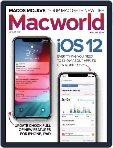 Macworld August 1st, 2018 Digital Back Issue Cover