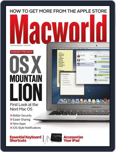 Macworld June 1st, 2012 Digital Back Issue Cover